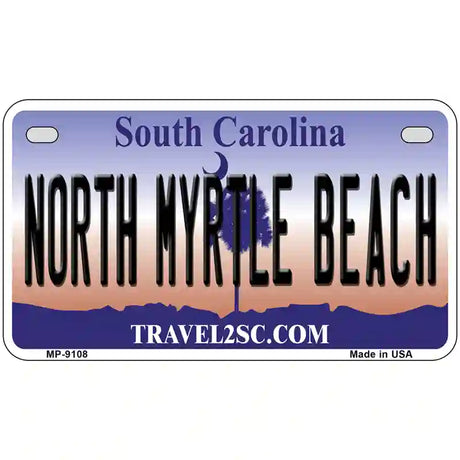 North Myrtle Beach South Carolina Metal Novelty License Plate 7" x 4" (MP)