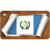 Guatemala Country Flag Scroll Metal Novelty License Plate 7" x 4" (MP)