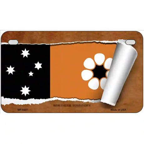 Northern Territory Flag Scroll Metal Novelty License Plate 7" x 4" (MP)