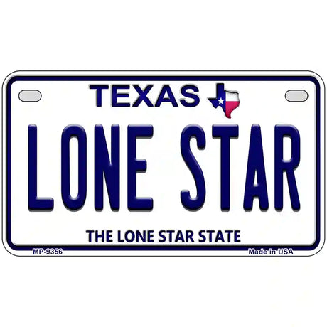 Lone Star Texas Novelty Metal License Plate 7" x 4" (MP)