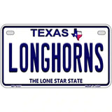 Longhorn Texas Novelty Metal License Plate