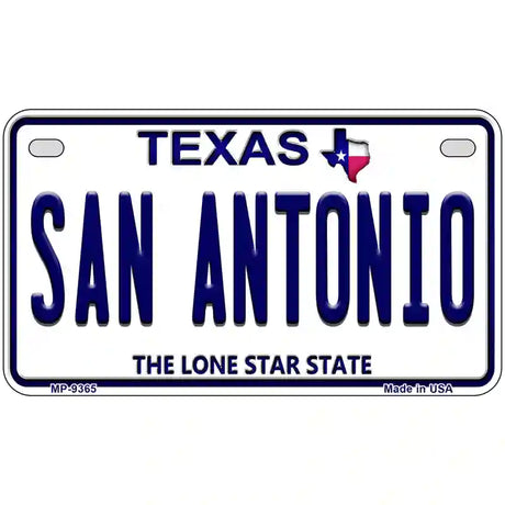 San Antonio Texas Novelty Metal License Plate 7" x 4" (MP)