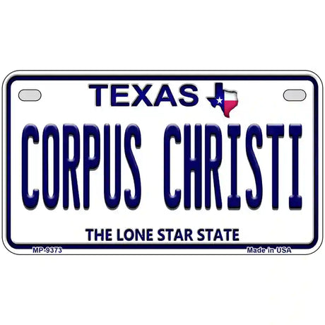 Corpus Christi Texas Novelty Metal License Plate 7" x 4" (MP)