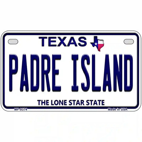 Padre Island Texas Novelty Metal License Plate 7" x 4" (MP)