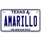 Amarillo Texas Novelty Metal License Plate 7" x 4" (MP)