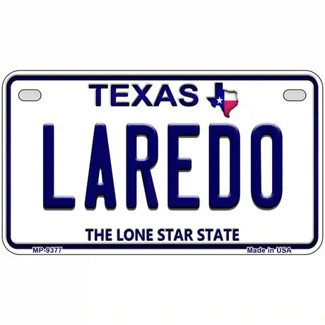 Laredo Texas Novelty Metal License Plate 7" x 4" (MP)