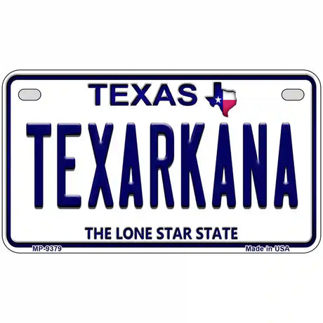 Texarkana Texas Novelty Metal License Plate 7" x 4" (MP)