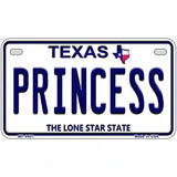 Princess Texas Novelty Metal License Plate 7" x 4" (MP)