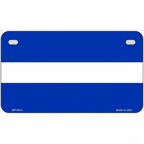 Thin White Line On Blue Novelty Metal License Plate 7" x 4" (MP)