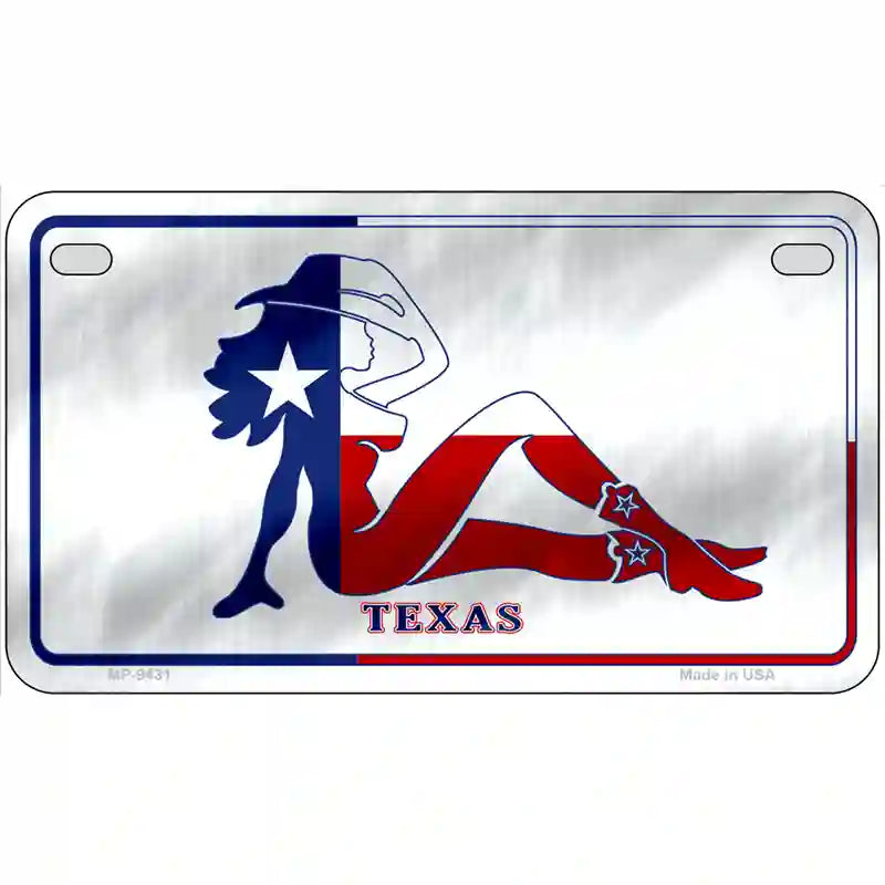 Texas Girl Novelty Metal License Plate 7" x 4" (MP)