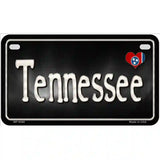 Tennessee Flag Script Metal Novelty License Plate 7" x 4" (MP)