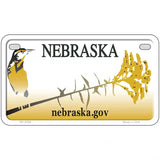 Nebraska Novelty Metal License Plate 7" x 4" (MP) / Yes