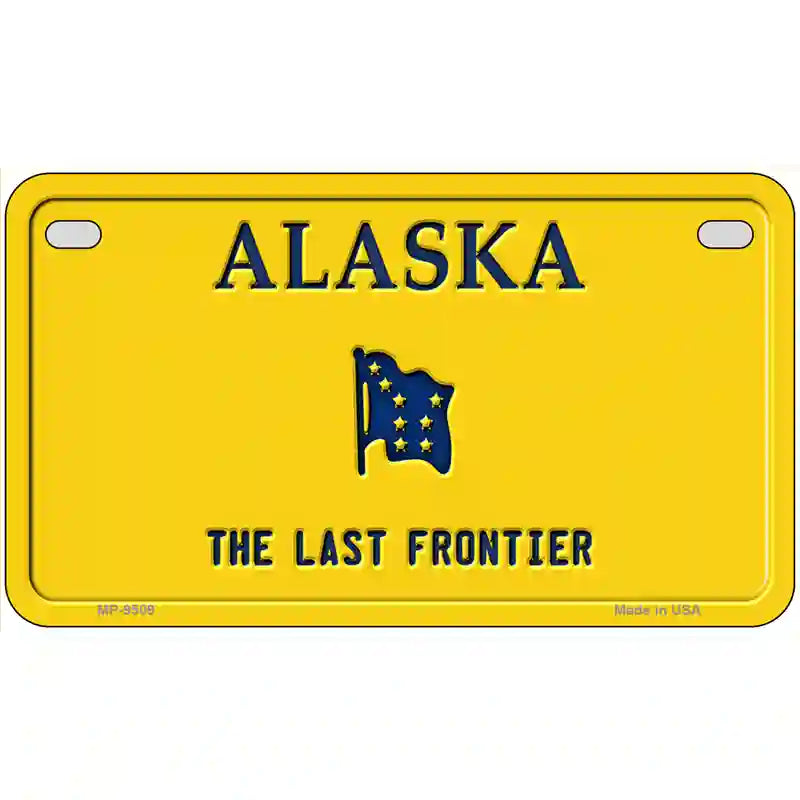 Alaska Novelty Metal License Plate 7" x 4" (MP)