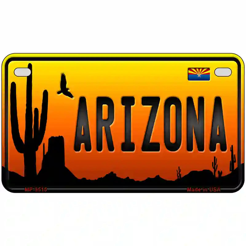 Arizona Scenic Novelty Metal License Plate 7" x 4" (MP)