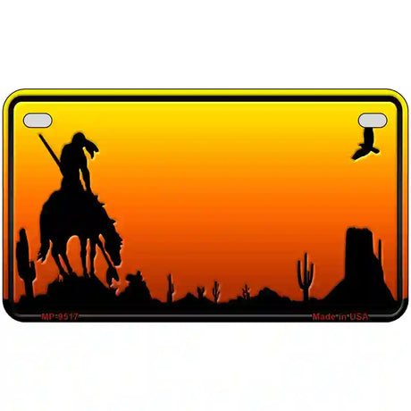 End Trail Blank Scenic Novelty Metal License Plate 7" x 4" (MP)