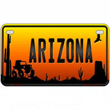 Jeep Arizona Scenic Novelty Metal License Plate 7" x 4" (MP)