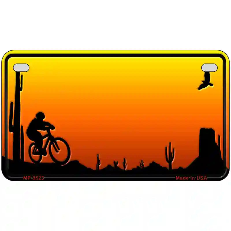 Biker Blank Scenic Novelty Metal License Plate 7" x 4" (MP)