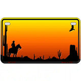 Cowboy Blank Scenic Novelty Metal License Plate 7" x 4" (MP)