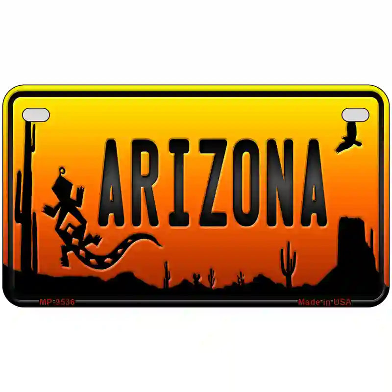 Lizard Arizona Scenic Novelty Metal License Plate 7" x 4" (MP)