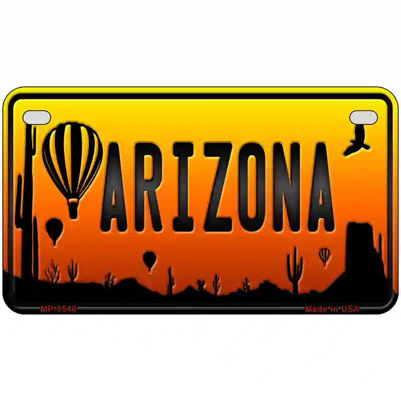 Balloon Arizona Scenic Novelty Metal License Plate 7" x 4" (MP)