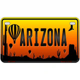 Balloon Arizona Scenic Novelty Metal License Plate 7" x 4" (MP)