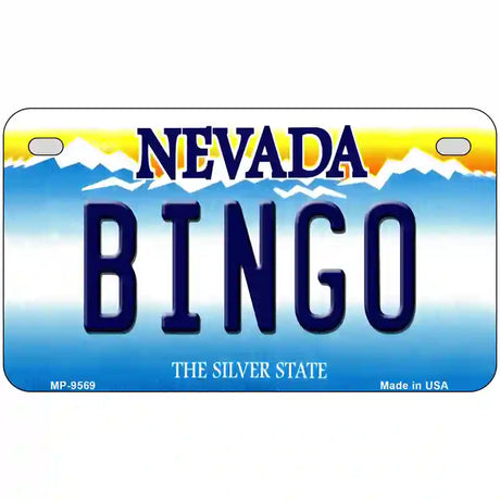 Bingo Nevada Novelty Metal License Plate 7" x 4" (MP)