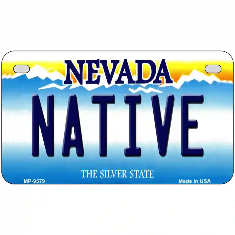 Native Nevada Novelty Metal License Plate 7" x 4" (MP)