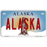 Alaska State Novelty Metal License Plate 7" x 4" (MP)