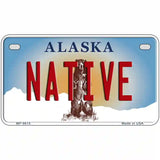 Native Alaska State Novelty Metal License Plate 7" x 4" (MP)