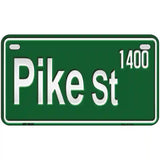 Pike St 1400 Novelty Metal License Plate 7" x 4" (MP)