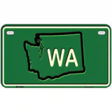 WA State Novelty Metal License Plate 7" x 4" (MP)