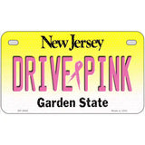 Drive Pink New Jersey Novelty Metal License Plate 7" x 4" (MP)