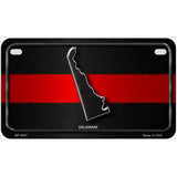 Delaware Thin Red Line Metal Novelty License Plate 7" x 4" (MP)