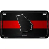 Georgia Thin Red Line Metal Novelty License Plate 7" x 4" (MP)