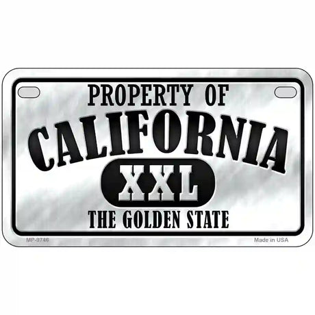 Property Of California Novelty Metal License Plate 7" x 4" (MP)