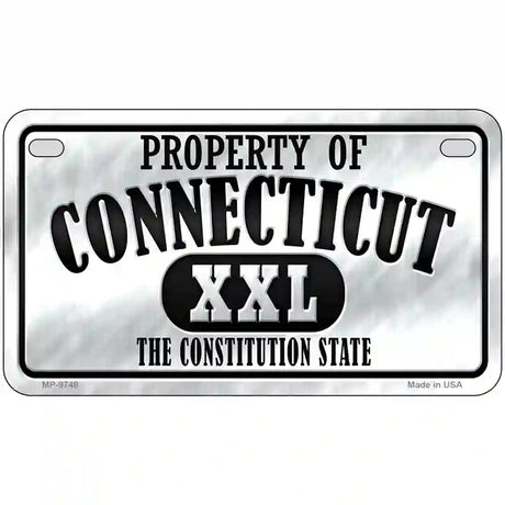 Property Of Connecticut Novelty Metal License Plate 7" x 4" (MP)