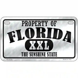 Property Of Florida Novelty Metal License Plate 7" x 4" (MP)