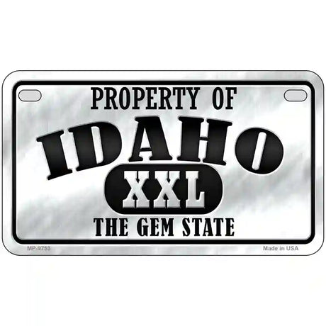 Property Of Idaho Novelty Metal License Plate 7" x 4" (MP)