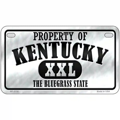 Property Of Kentucky Novelty Metal License Plate 7" x 4" (MP)