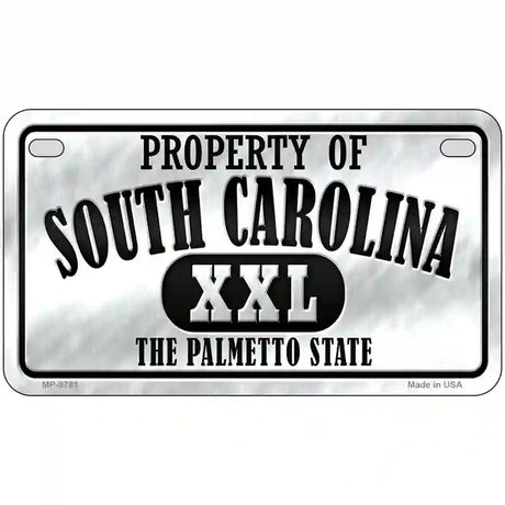 Property Of South Carolina Novelty Metal License Plate 7" x 4" (MP)