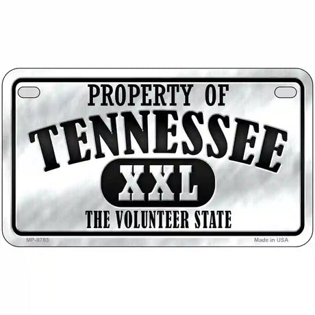 Property Of Tennessee Novelty Metal License Plate 7" x 4" (MP)