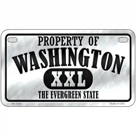 Property Of Washington Novelty Metal License Plate 7" x 4" (MP)