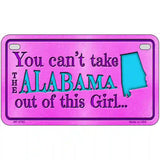 Alabama Girl Novelty Metal License Plate 7" x 4" (MP)