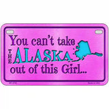 Alaska Girl Novelty Metal License Plate 7" x 4" (MP)