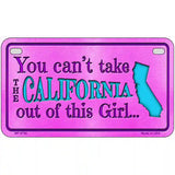 California Girl Novelty Metal License Plate 7" x 4" (MP)