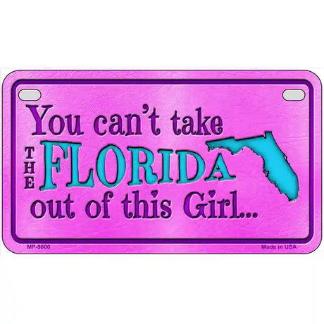 Florida Girl Novelty Metal License Plate 7" x 4" (MP)