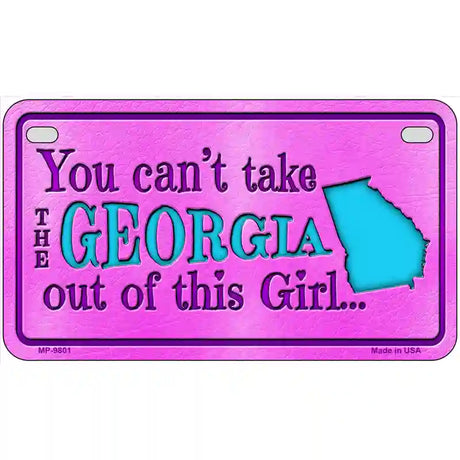 Georgia Girl Novelty Metal License Plate 7" x 4" (MP)