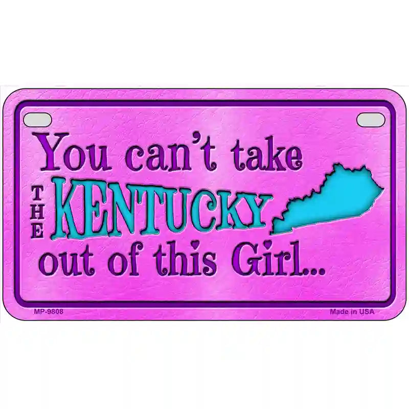 Kentucky Girl Novelty Metal License Plate 7" x 4" (MP)