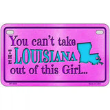 Louisiana Girl Novelty Metal License Plate 7" x 4" (MP)