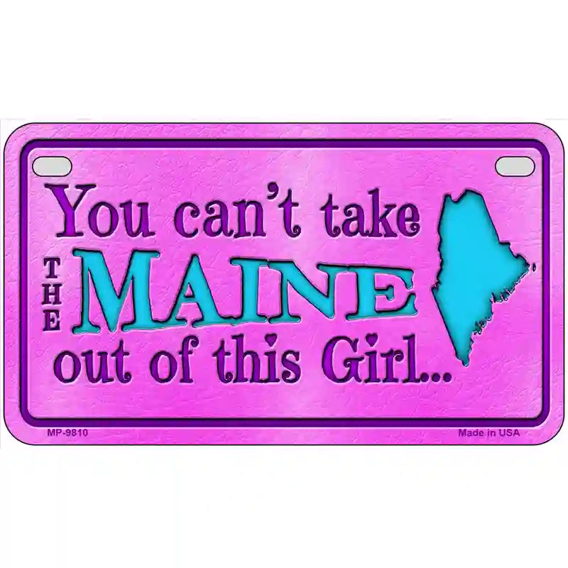 Maine Girl Novelty Metal License Plate 7" x 4" (MP)